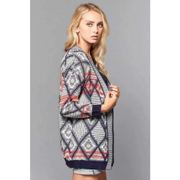 Long Sleeve Knit Cardigan - Picture 3 of 4