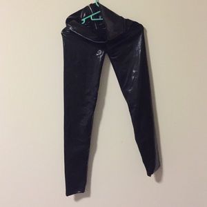 Faux leather leggings