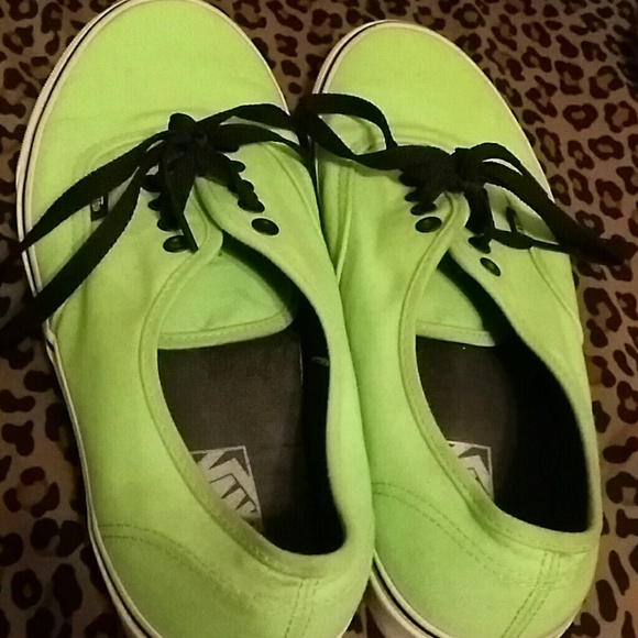 Neon green Vans