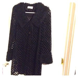 Vintage 90's see thru long coat