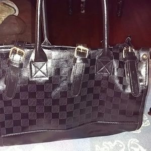 Black handbag designer inspired