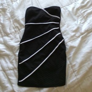 Black tight cocktail dress