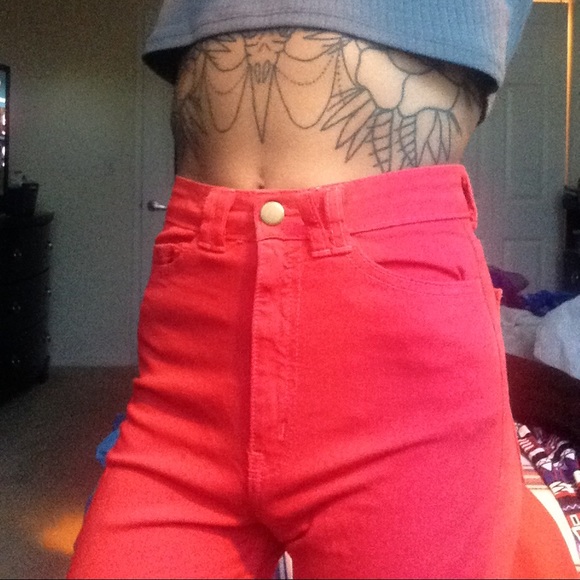 American Apparel Stretch High-Waist Jean Side Zipp - Picture 1 of 4