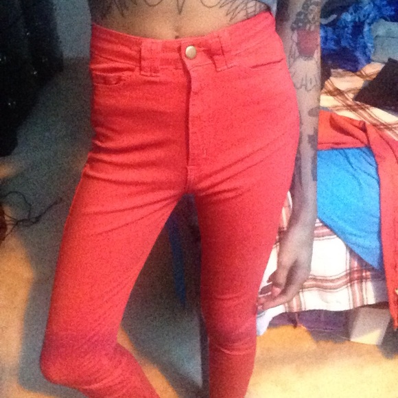 American Apparel Stretch High-Waist Jean Side Zipp - Picture 2 of 4