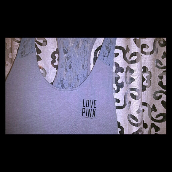 Love Pink VS workout top, lacey back.