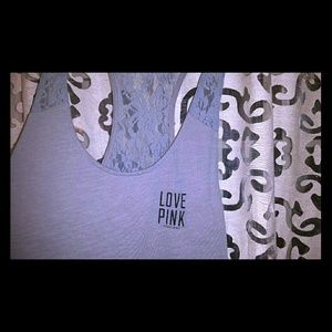 Love Pink VS workout top, lacey back.