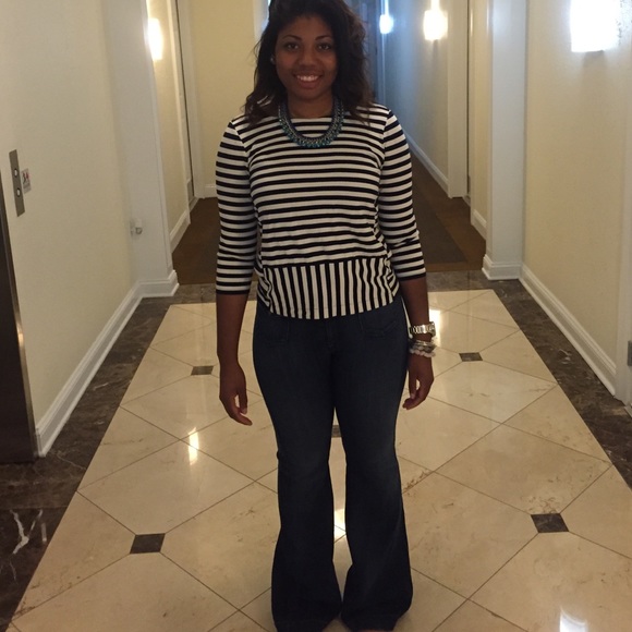 Madewell Tops - Madewell Stripe 3/4 sleeve shirt