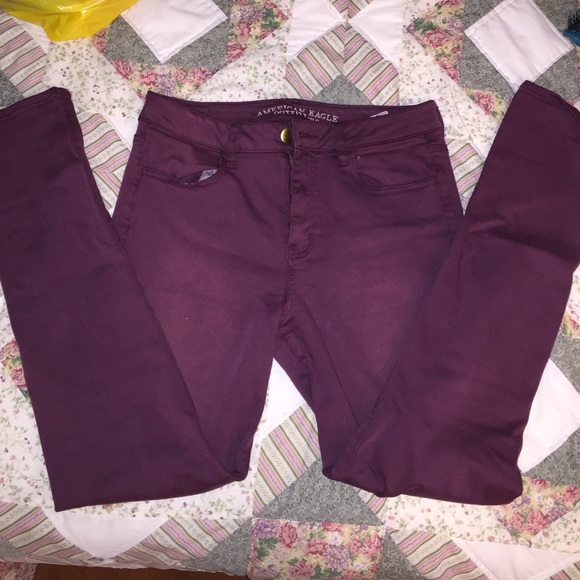 Burgundy pants