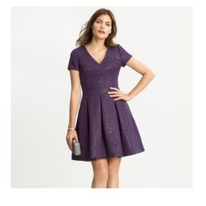 Banana Republic Jacquard Flare Dress