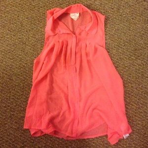 Chiffon coral tank