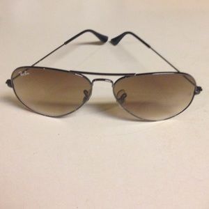 Black Authentic Aviator Ray Bans