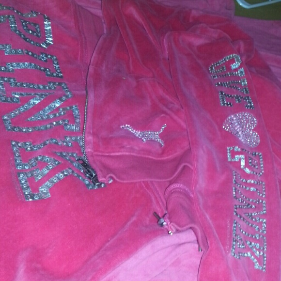Victoria secret velour sweat suit