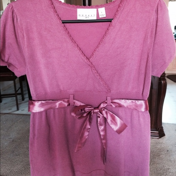 Feminine Dusty Rose Sweater