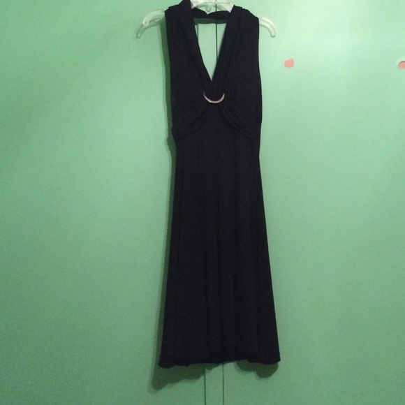 Short- knee length black dress