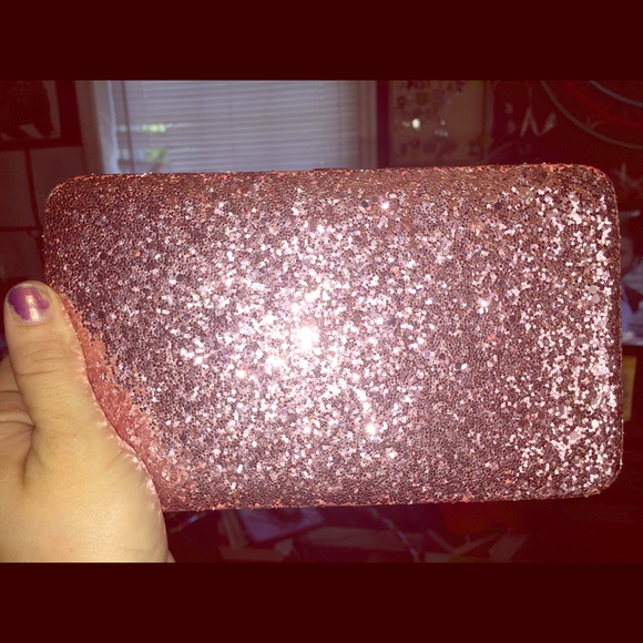Light Pink Glitter Wallet! NEVER USED!