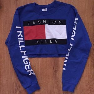 "Fashion Killa" Crop Sweater