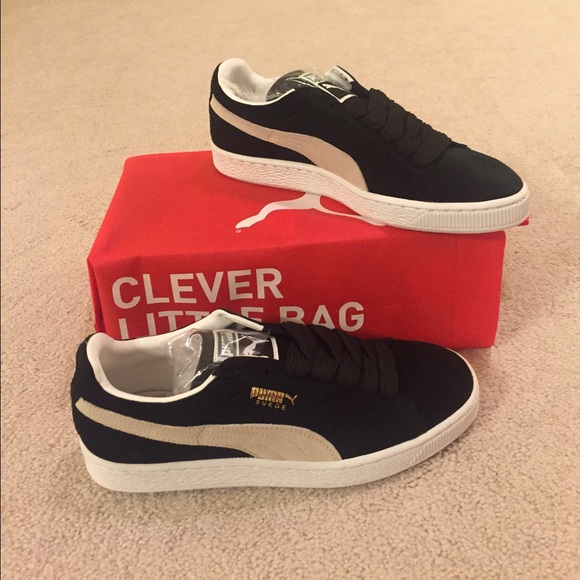 Men's Puma Suede Classic Black-White
