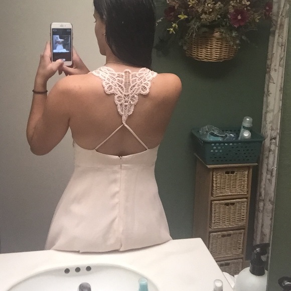 Light pink open back dress - Picture 3 of 4