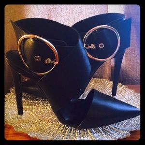 Zara black heel with buckle size 40
