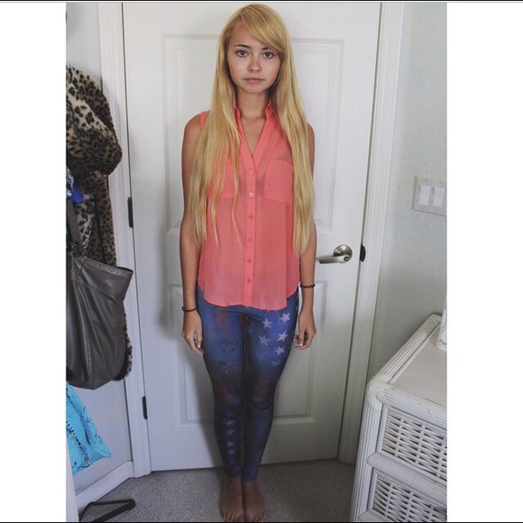 american flag leggings