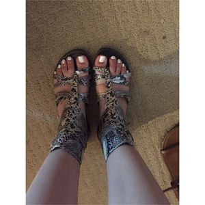 Snakeskin sandals
