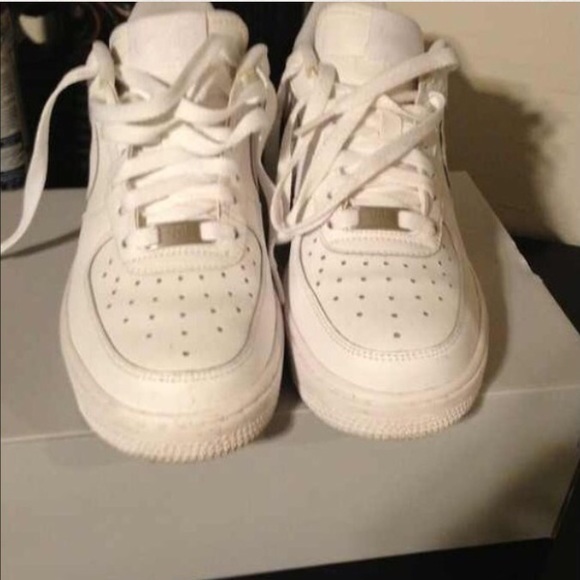 White Nike Air Force Ones