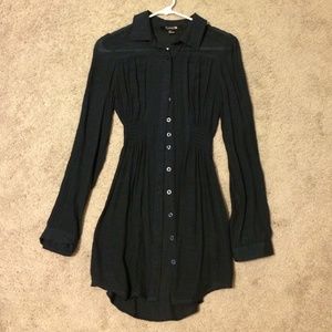 Forever 21 Navy Shirt Dress