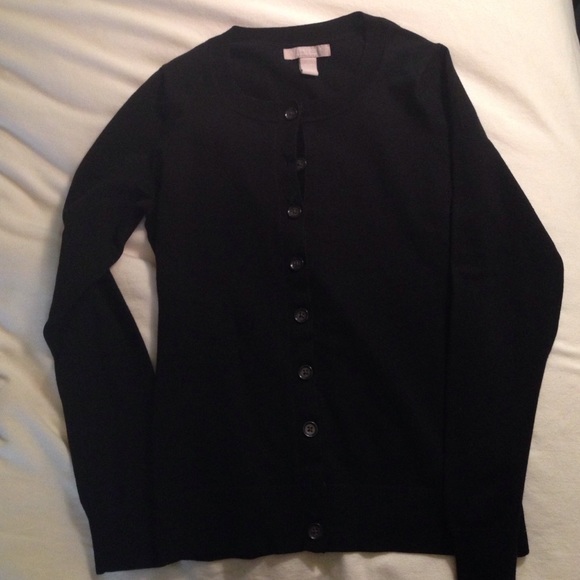 Reduced- Banana Republic merino cardigan velvet