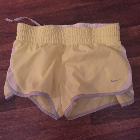 NIKE Yellow running shorts