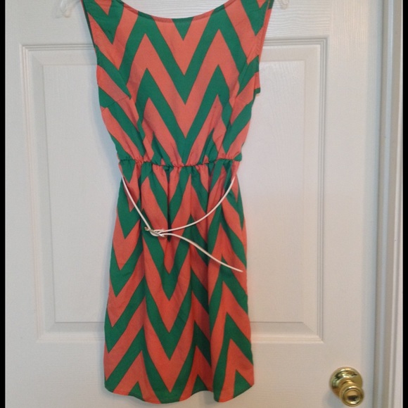 SOLD Tinley Chevron patterned dress