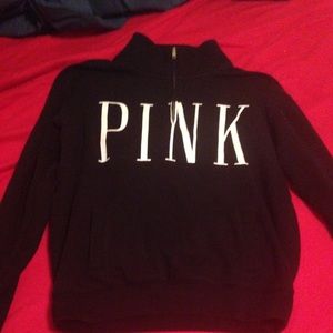 Black Victoria's Secret half zip