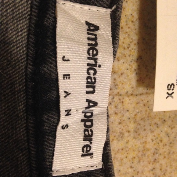 American Apparel grey denim button up skirt - Picture 3 of 4