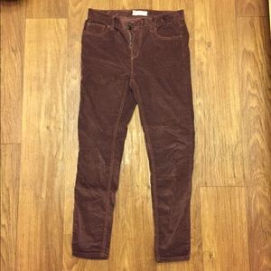 Free people corduroy legging; size 28