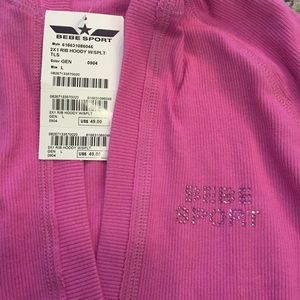 bebe Sport Hooded Shirt sz Lrg