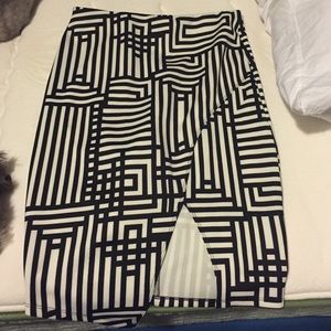 Black and whit skirt