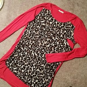 (SOLD) Leopard Front Pocket Tunic