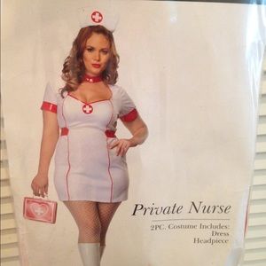 Plus Private Nurse Costume