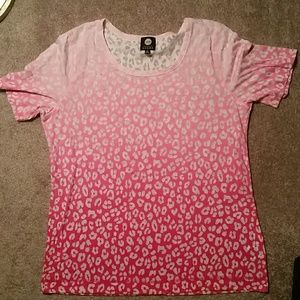 Ombre Pink Leopard T-Shirt