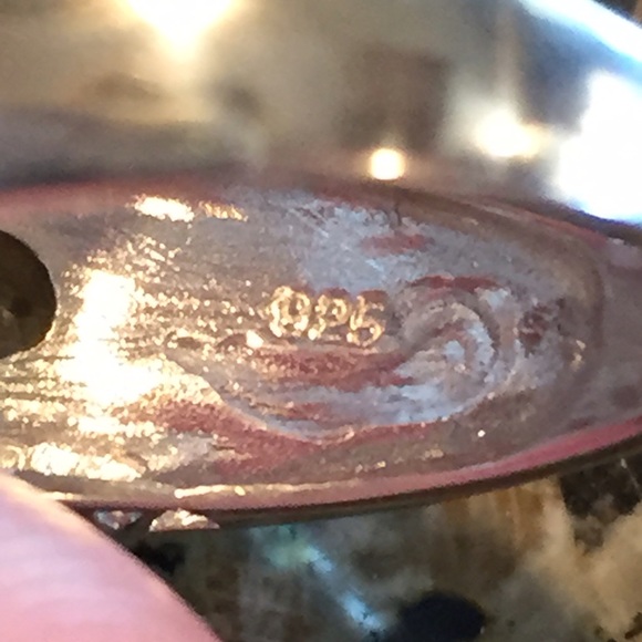 .925 Sterling Silver Graduated Citrine Ring - Picture 4 of 4