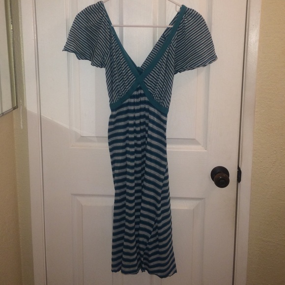 Blue stripped dress