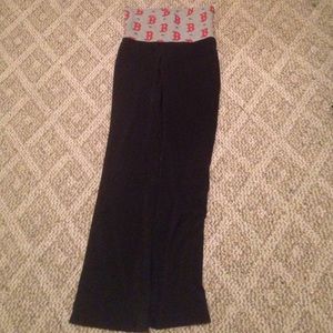 PINK yoga pants Red Sox edition