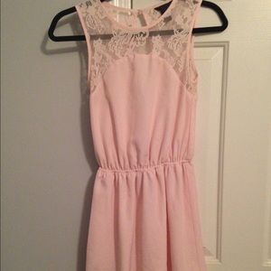 Beautiful pink with lace dress