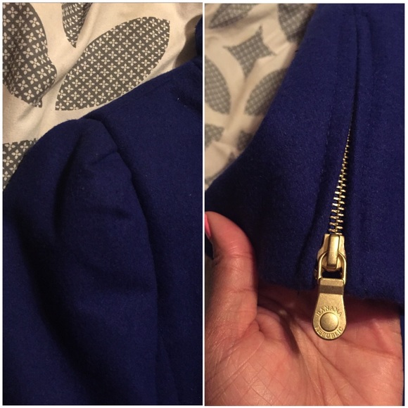 **SOLD ON EBAY**Banana Republic Cobalt Blue Coat - Picture 4 of 4