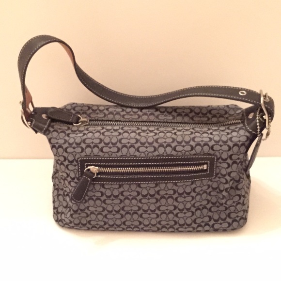 Authentic Coach mini-logo purse in navy