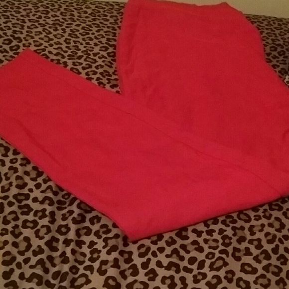 Dots red skinny ankle pant