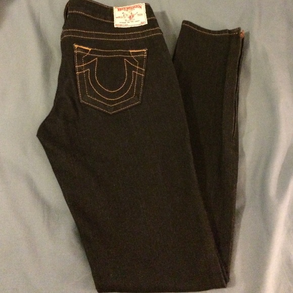 True Religion Gwen skinny jeans with zipper ankles
