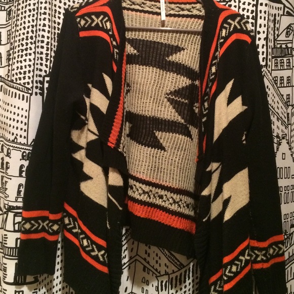Tribal print cardigan