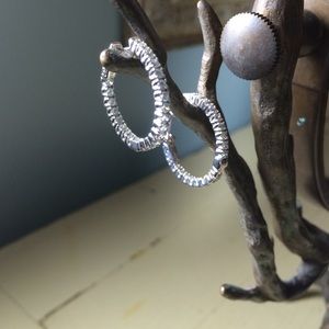 Cubic zirconia hoops