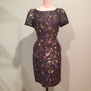J.Crew floral pinched waist dress