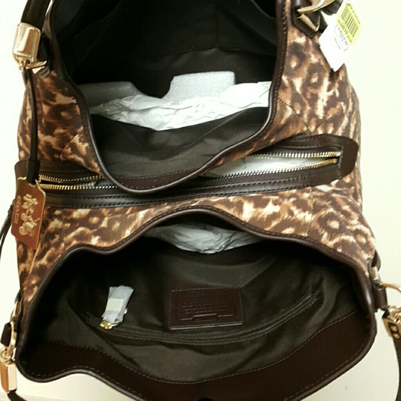 NWT COACH MADISON PHOEBE OCELOT LEOPARD - Picture 3 of 4